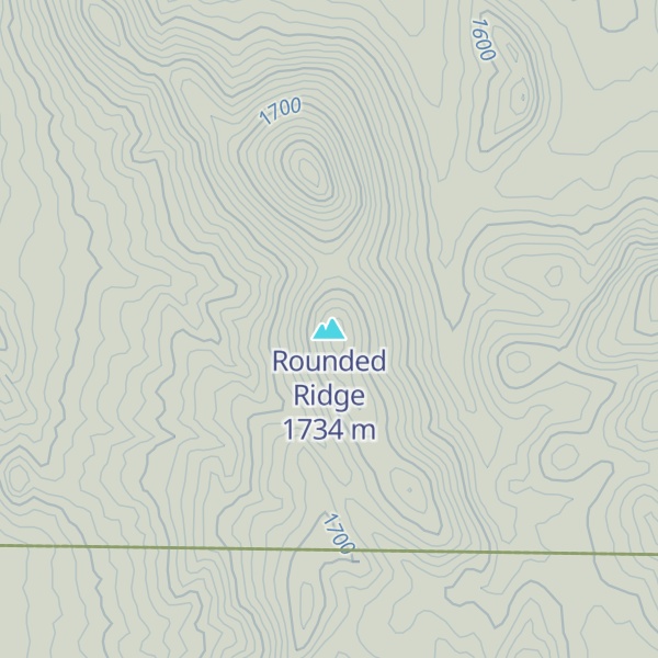 Map of Rounded Ridge