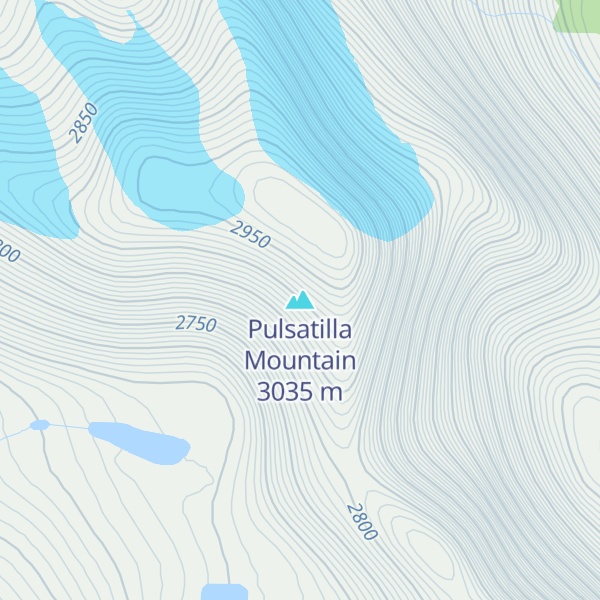 Map of Pulsatilla Mountain