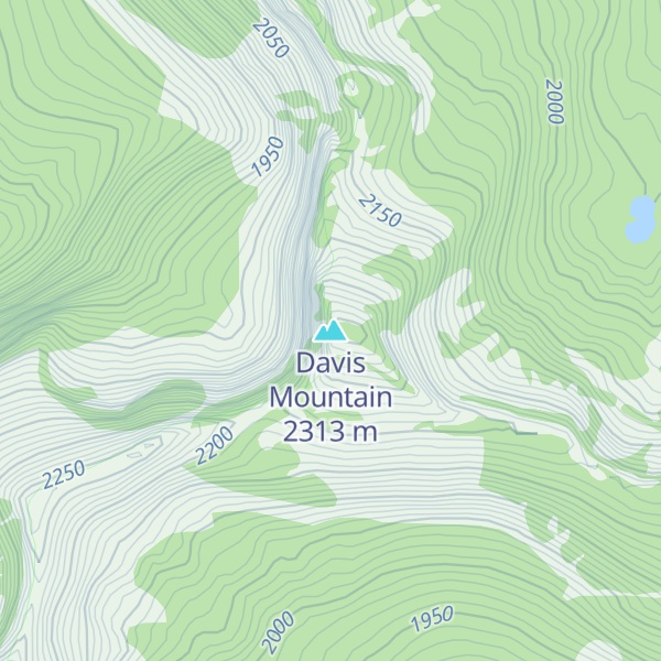 Map of Davis Mountain