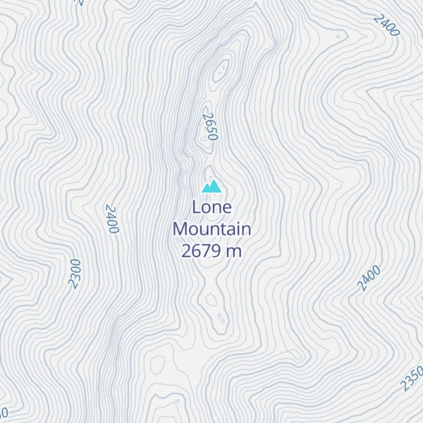 Map of Nannies Peak