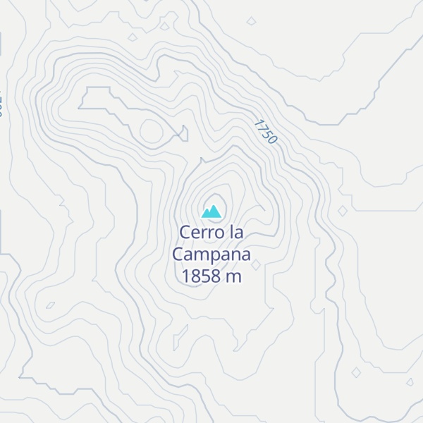 Map of Cerro la Campana