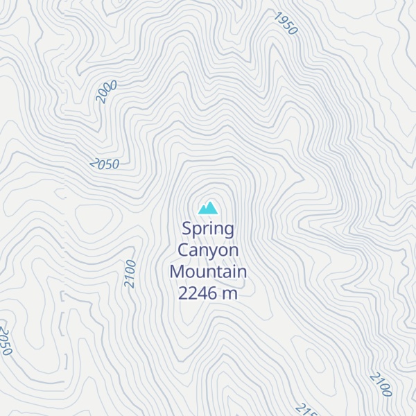 Map of Spring Canyon Mountain