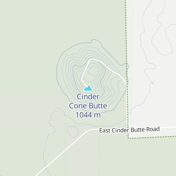 Map of Cinder Cone Butte