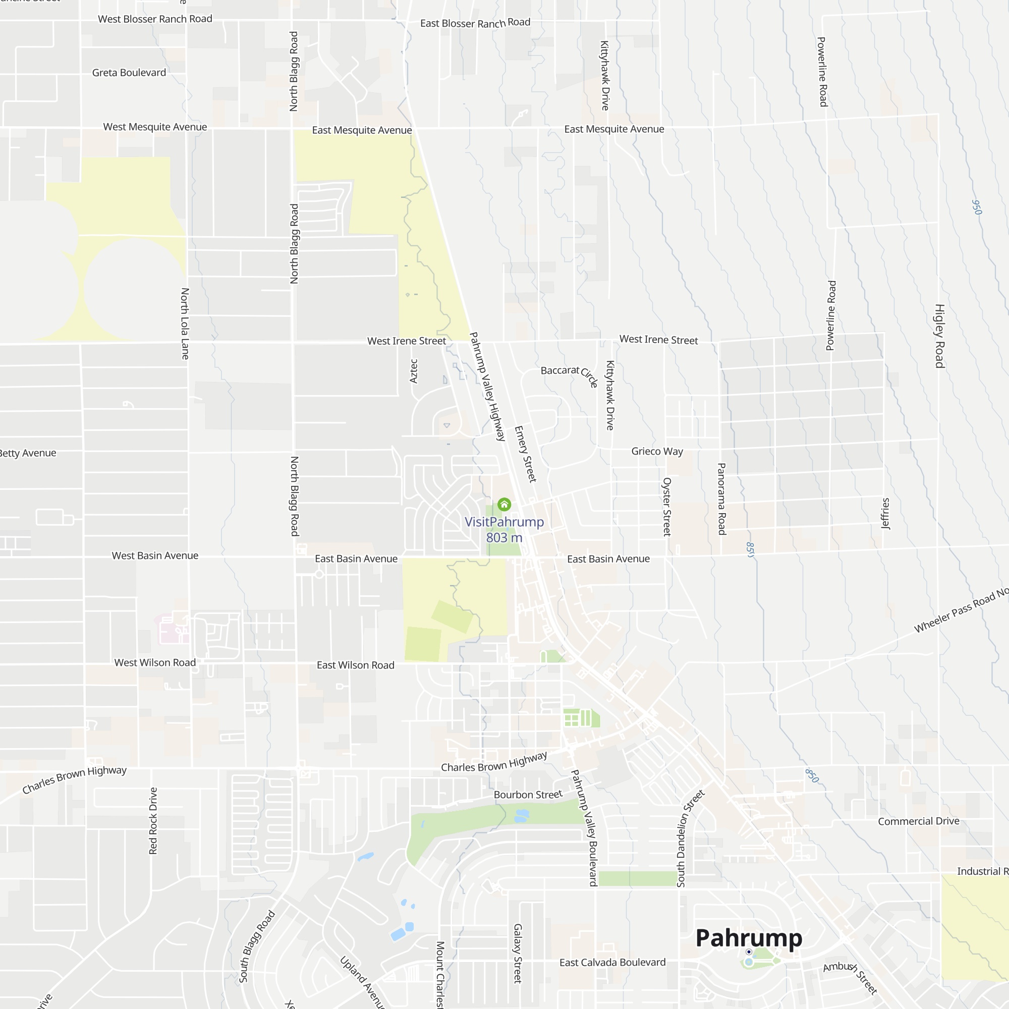 VisitPahrump map