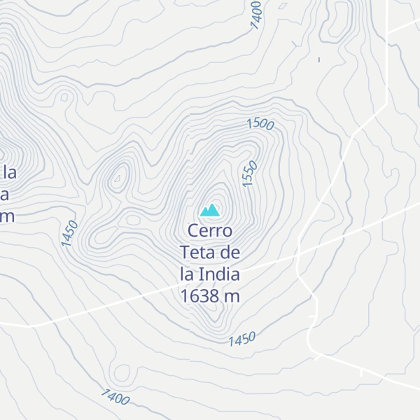 Map of Cerro Teta de la India