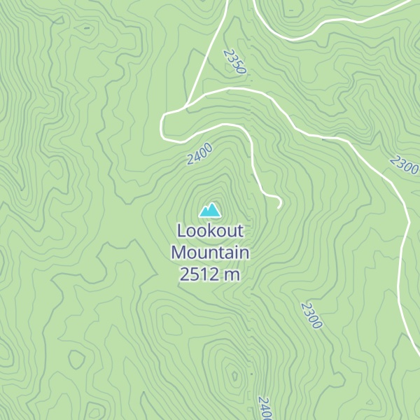 Map of Lookout Mountain