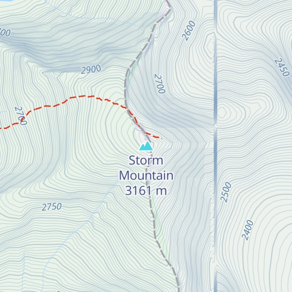 Map of Storm Mountain