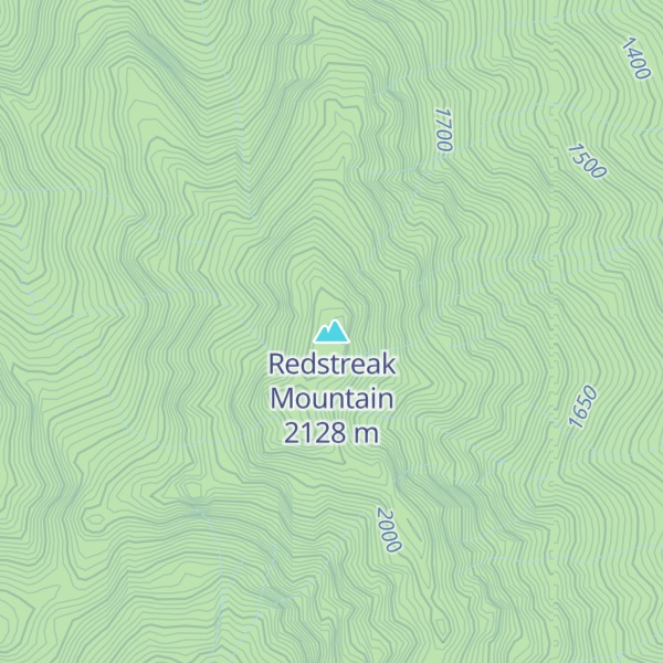 Map of Redstreak Mountain