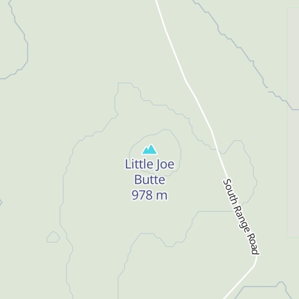 Map of Little Joe Butte