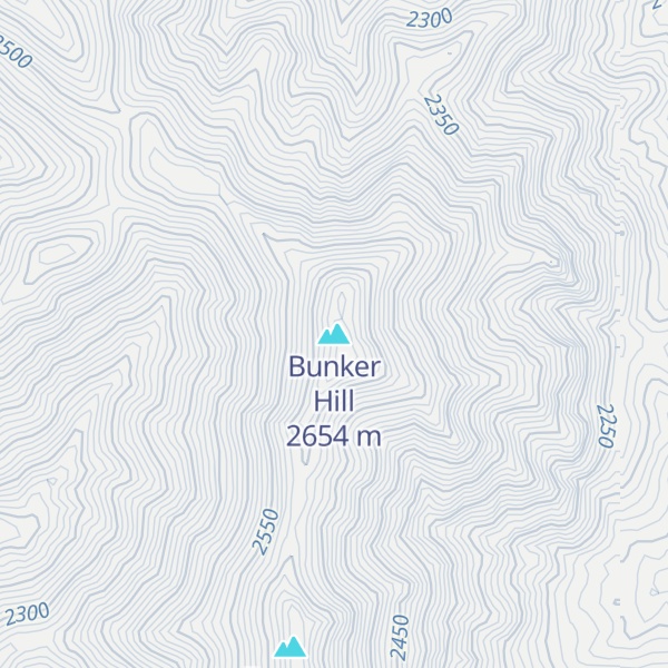 Map of Bunker Hill