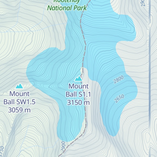 Map of Mount Ball S1.1