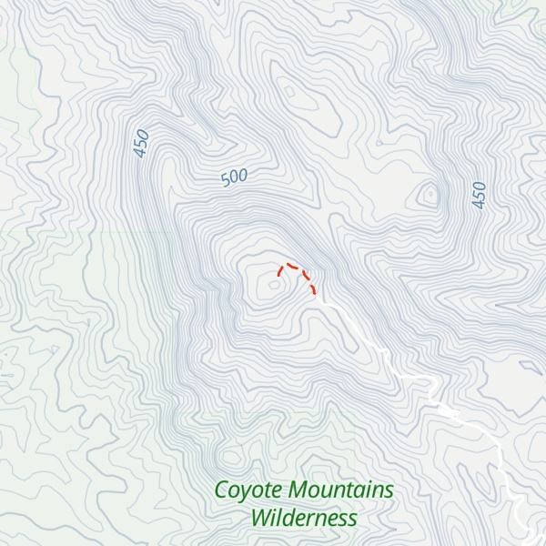 Map of Carrizo Mountain