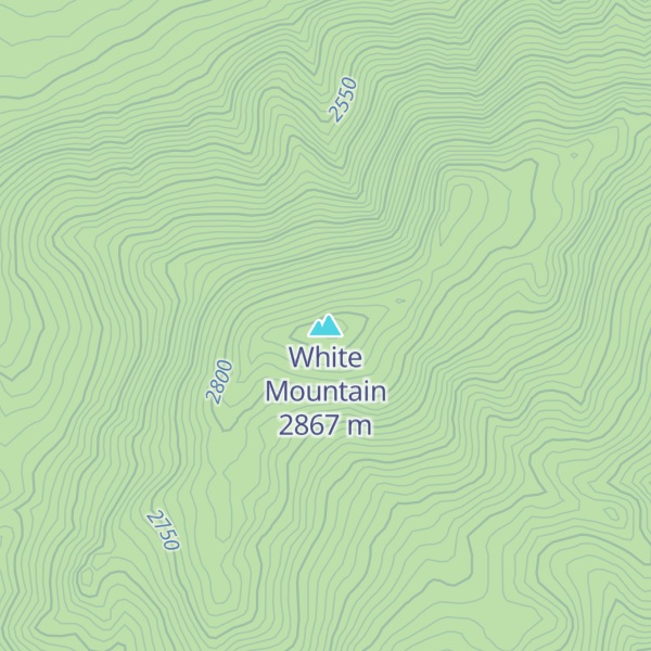 Map of White Mountain