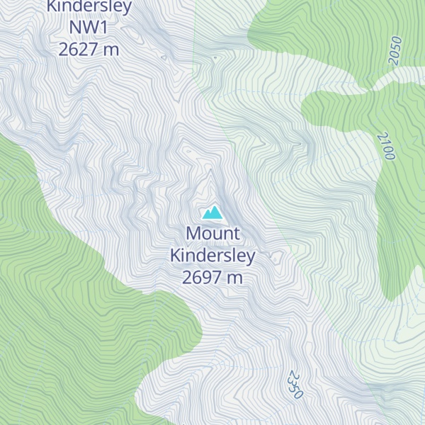 Map of Mount Kindersley
