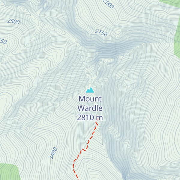 Map of Mount Wardle