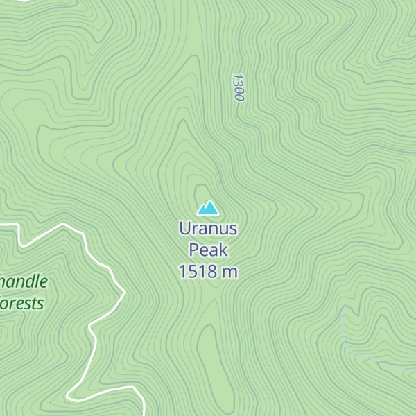 Map of Uranus Peak