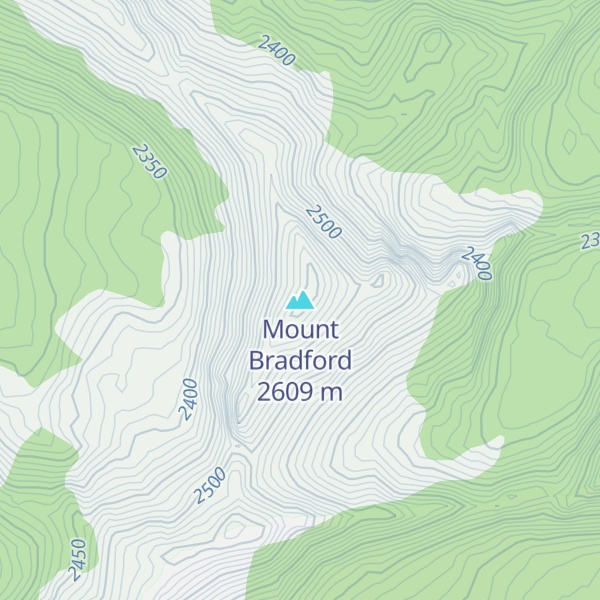 Map of Mount Bradford