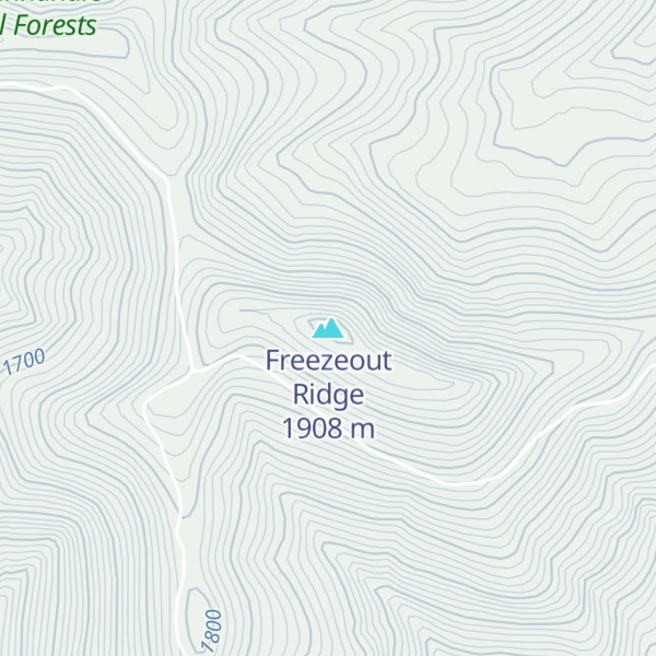 Map of Freezeout Ridge
