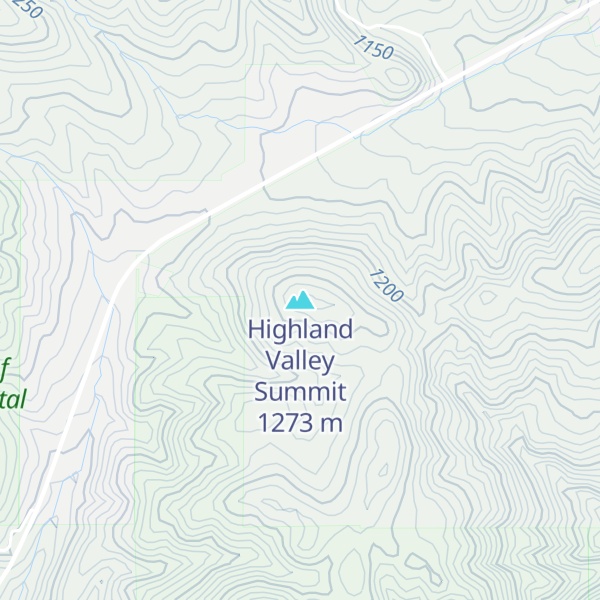 Map of Highland Valley Summit