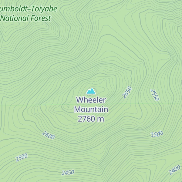 Map of Wheeler Mountain