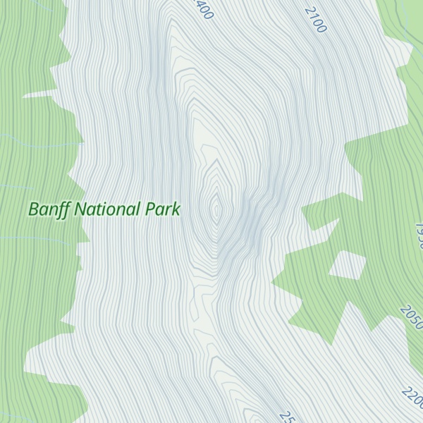 Map of Bulwark Peak