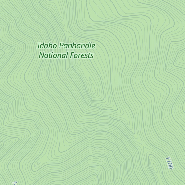 Map of Bennett Peak