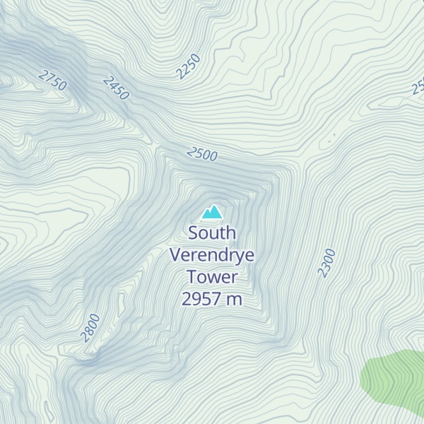 Map of South Verendrye Tower