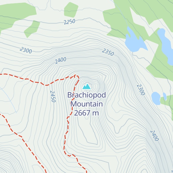 Map of Brachiopod Mountain