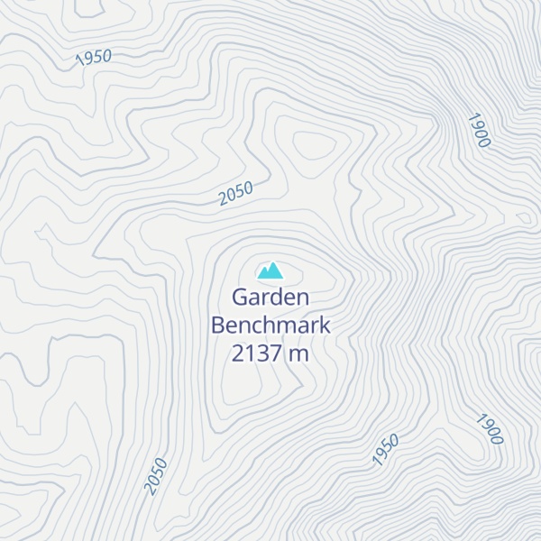 Map of Garden Benchmark