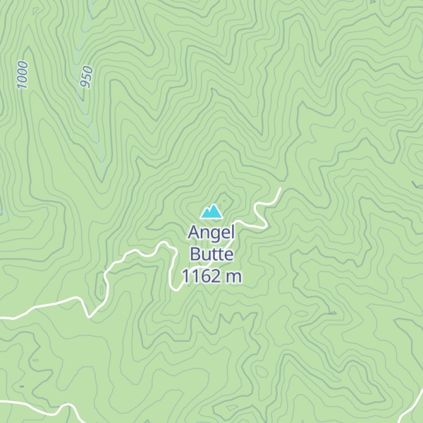 Map of Angel Butte