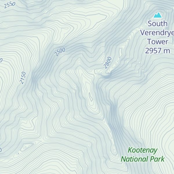 Map of Lesser Verendrye Tower