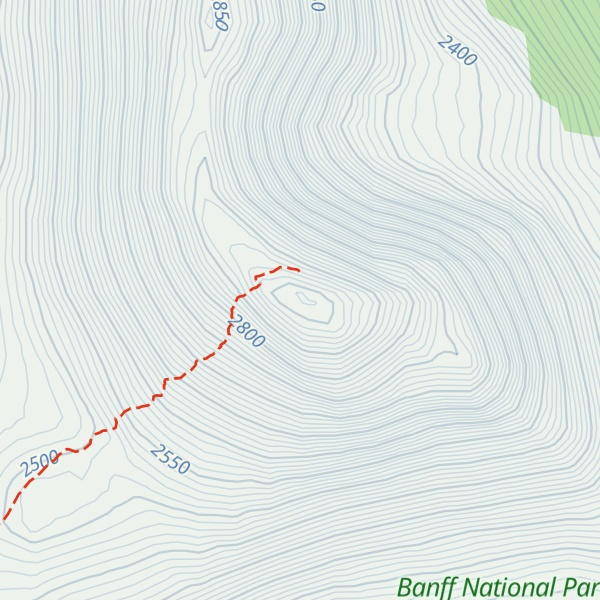 Map of Fossil Mountain