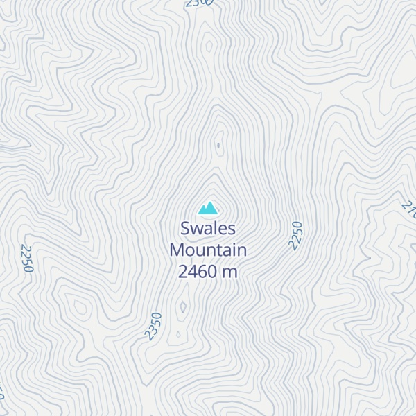 Map of Swales Mountain