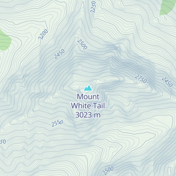 Map of Mount White Tail