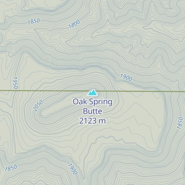 Map of Oak Spring Butte
