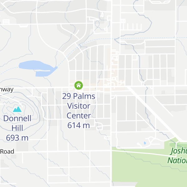 Map of Joshua Tree National Park Visitor Center