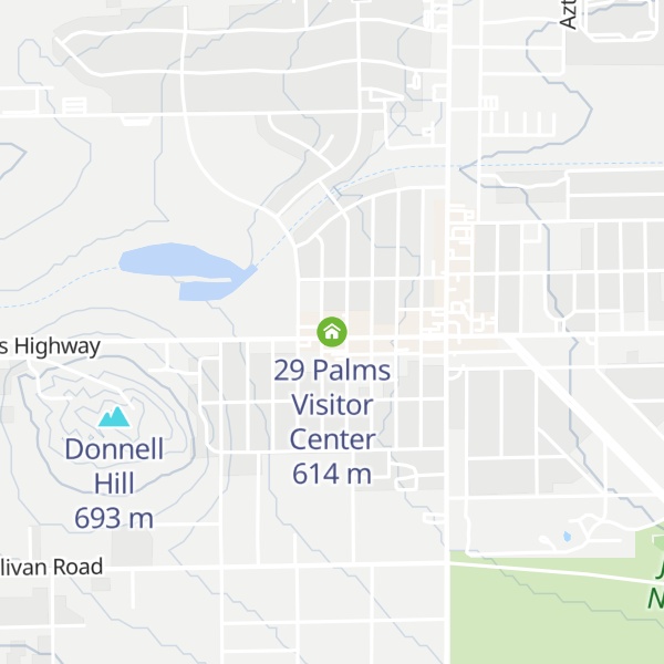 Map of 29 Palms Visitor Center