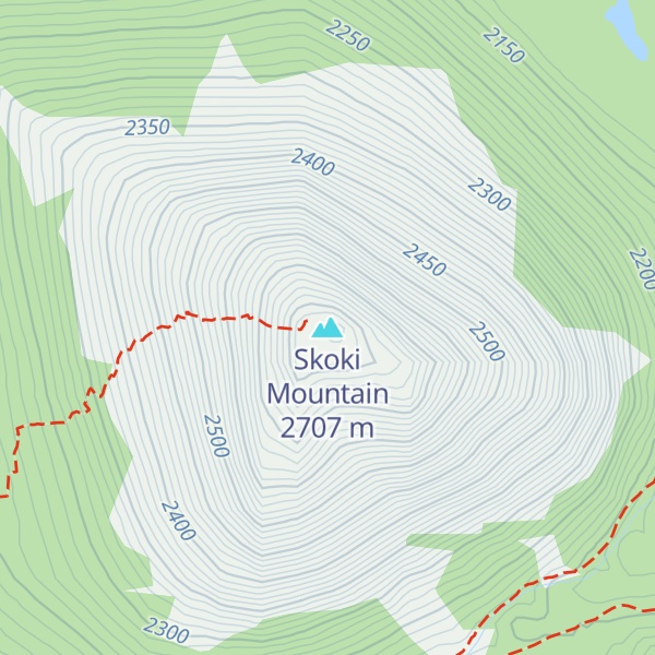 Map of Skoki Mountain