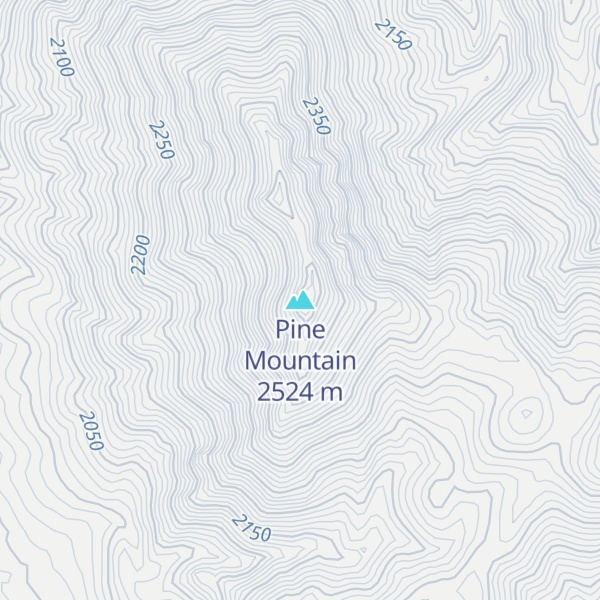 Map of Pine Mountain