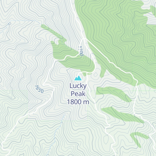 Map of Lucky Peak