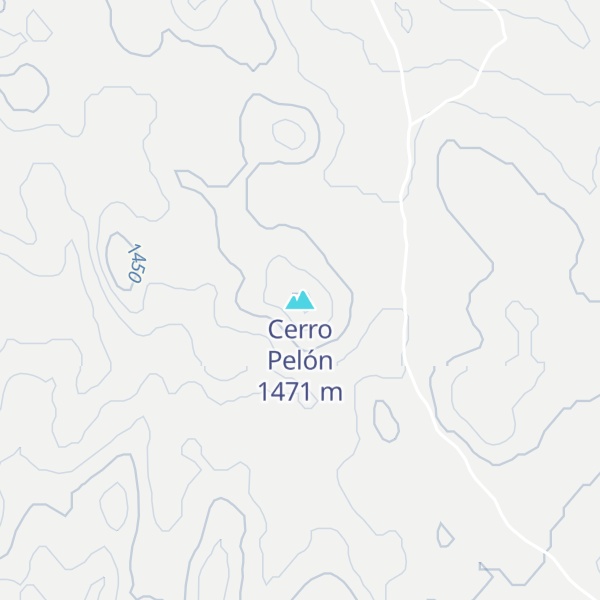 Map of Cerro Pelón