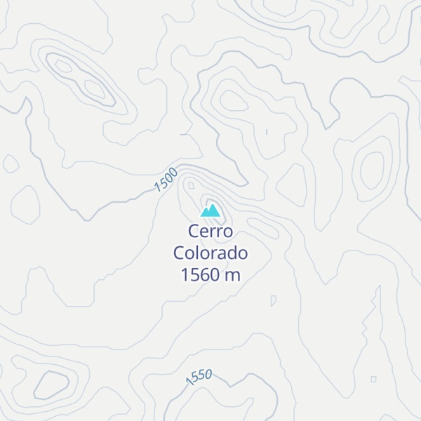 Map of Cerro Colorado