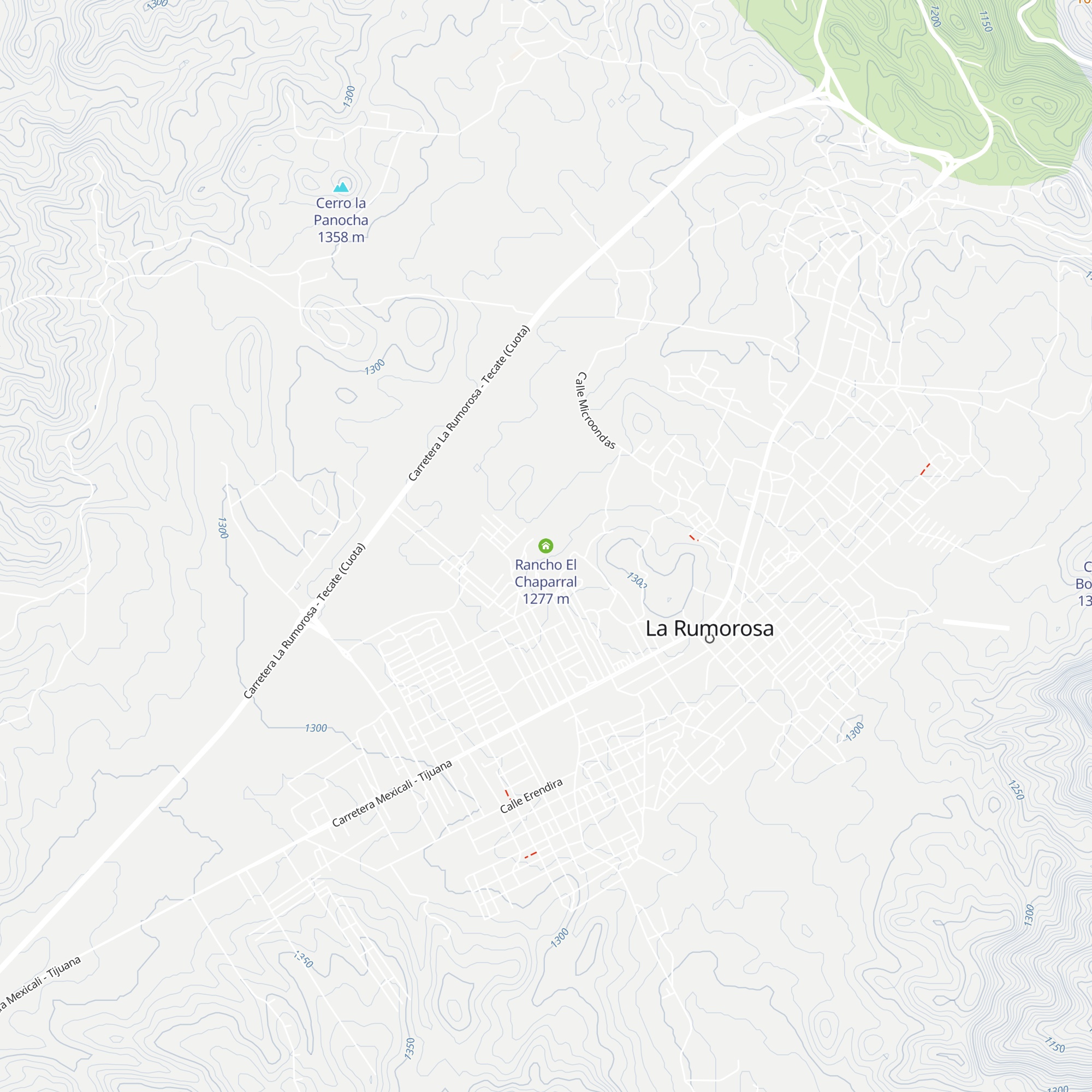 Rancho El Chaparral map