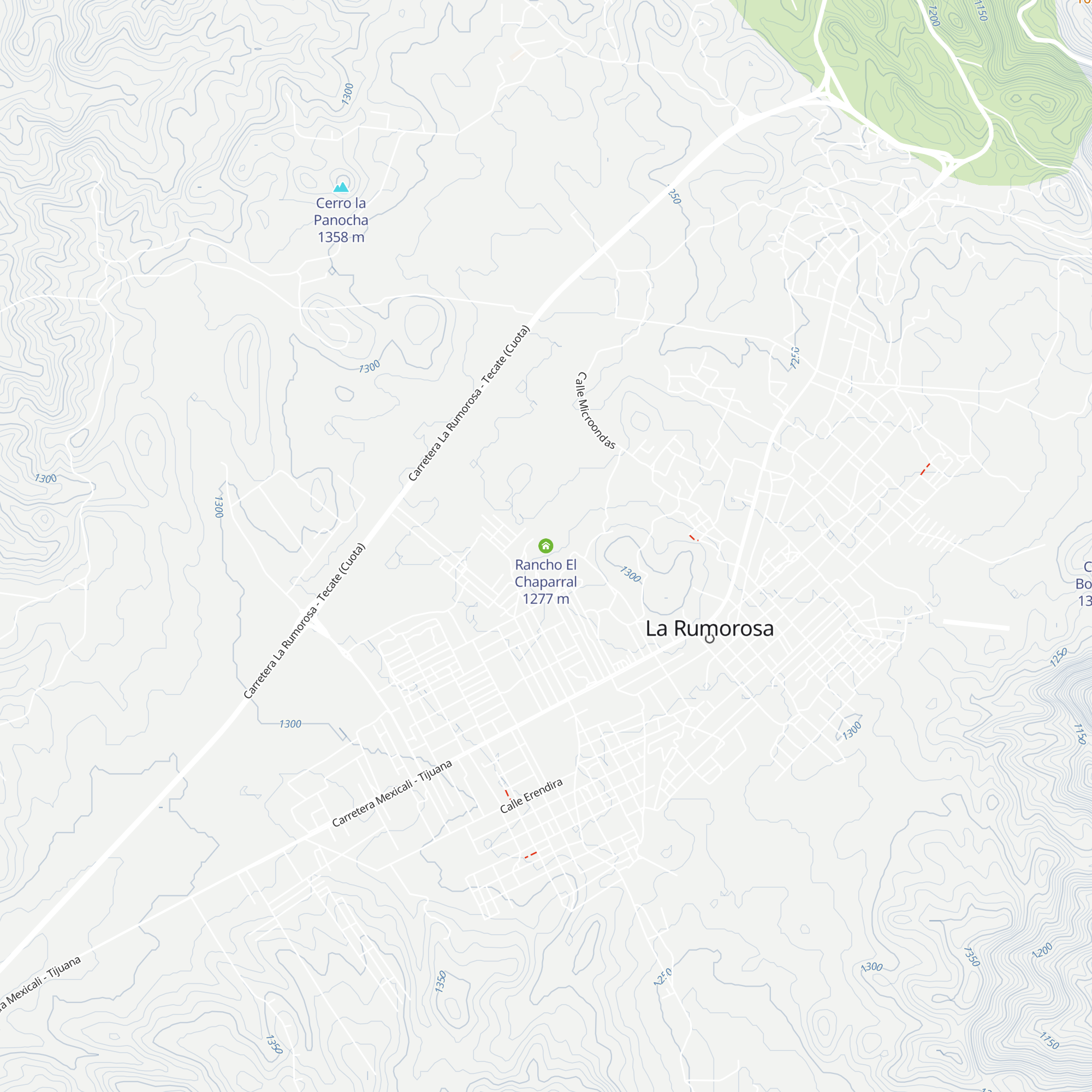 Rancho El Chaparral map