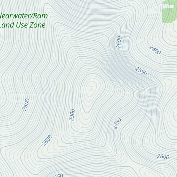 Map of Whelk Peak