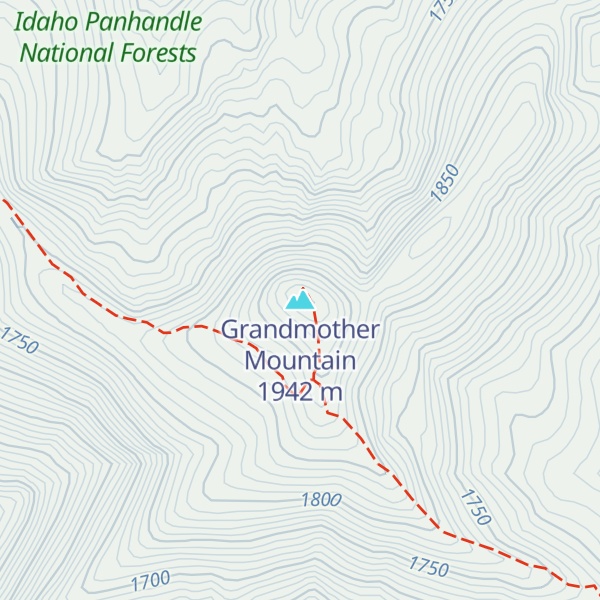 Map of Grandmother Mountain