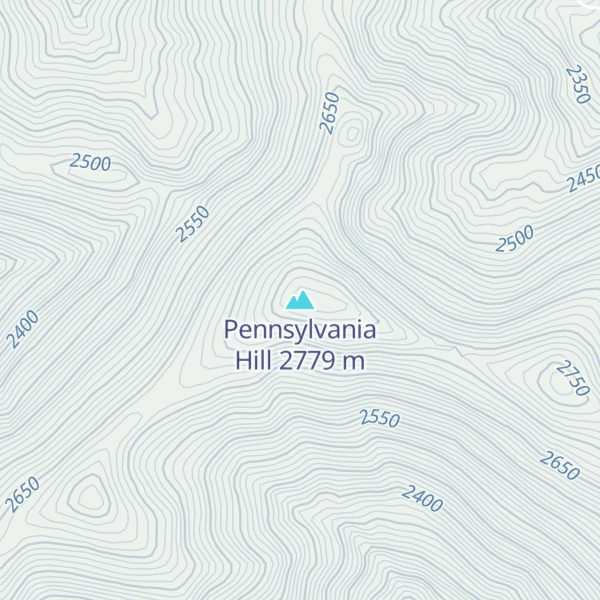 Map of Pennsylvania Hill
