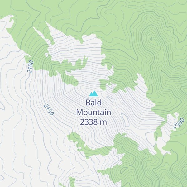 Map of Bald Mountain