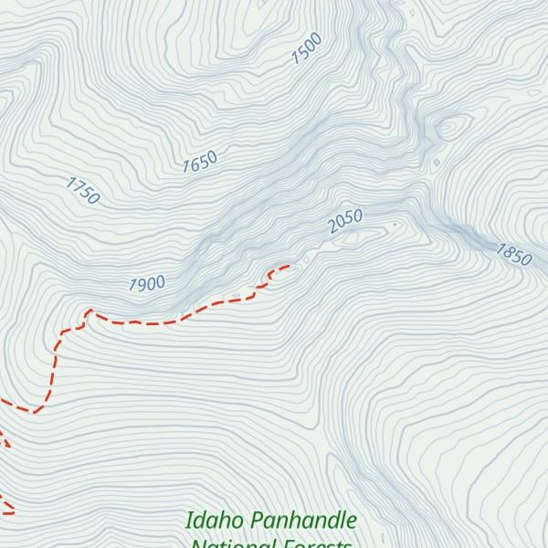 Map of Scotchman Peak