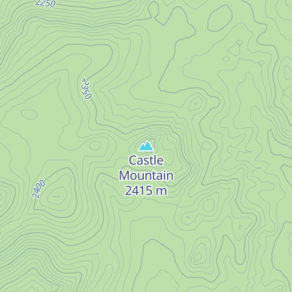 Map of Castle Mountain